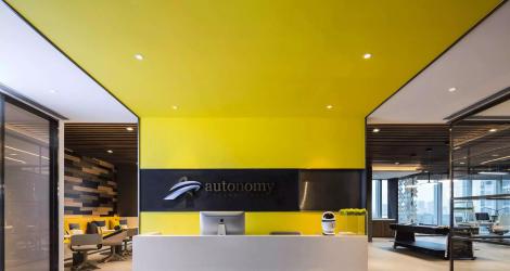 3000㎡中關(guān)村通航大廈辦公樓，材料和空間的對話！